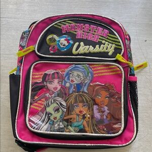 Monster High Black and Pink Kids Backpack